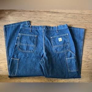 CARHARTT FRB 13 DNM Flame Resistant 38X32 Original Fit Carpenter Jeans Dungaree